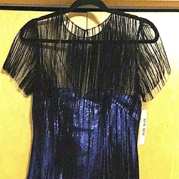 Rene Ruiz Spectacular sequin / velvet midi dress - Picture 2 of 15